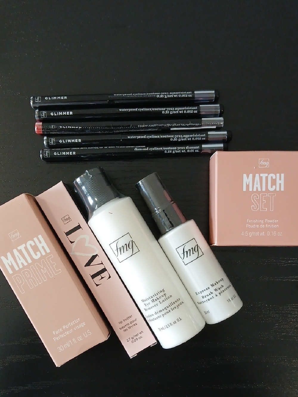 🌸FMG Avon Value Bundle Primer Glimmersticks Powder Makeup Remover